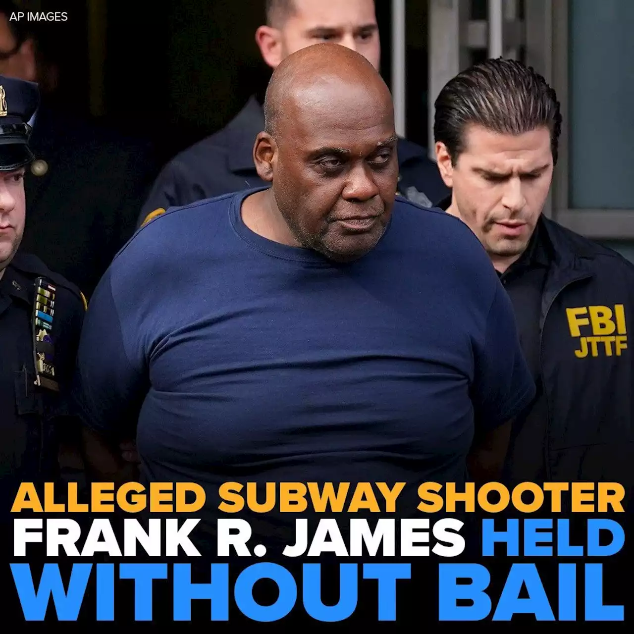 Alleged NYC subway shooter Frank R. James held without bail after court appearance