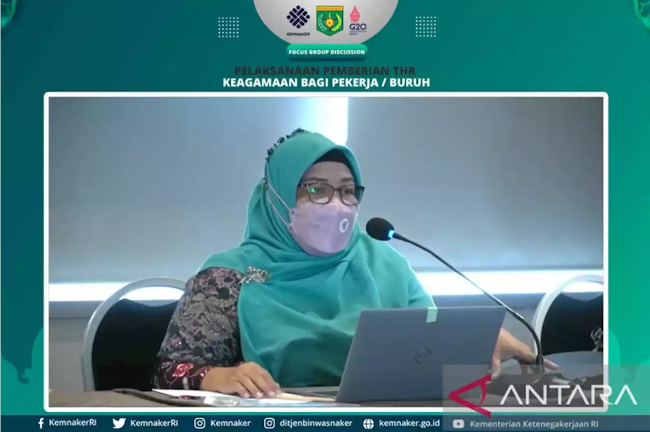 Kemnaker kembali ingatkan THR 2022 tidak dapat dibayar dengan dicicil