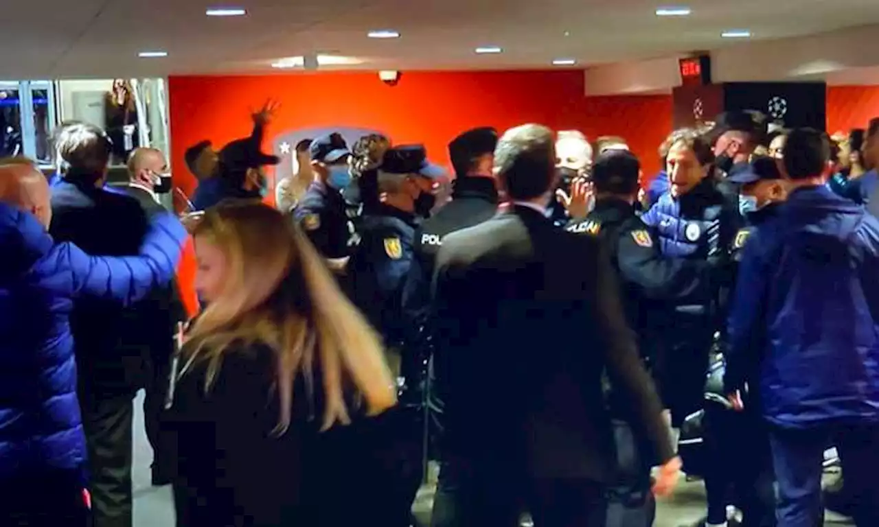 Atletico Madrid-Manchester City: rissa nel tunnel post-partita, interviene la polizia