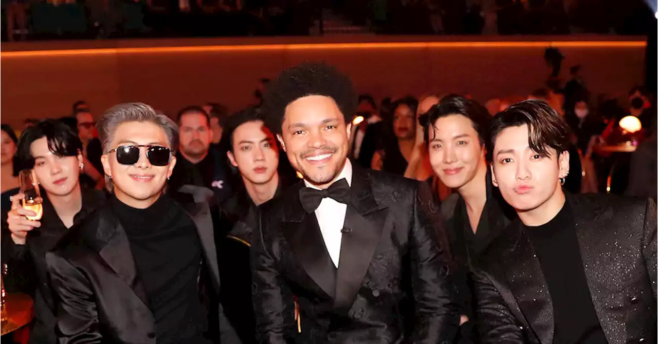 Watch Trevor Noah Joke About Blacking Out While Meeting BTS - E! Online