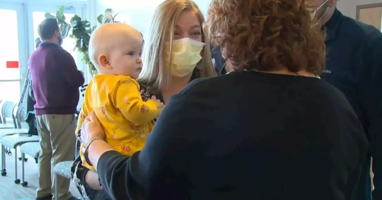 Family reunites with staff after Utah's first in-utero surgery