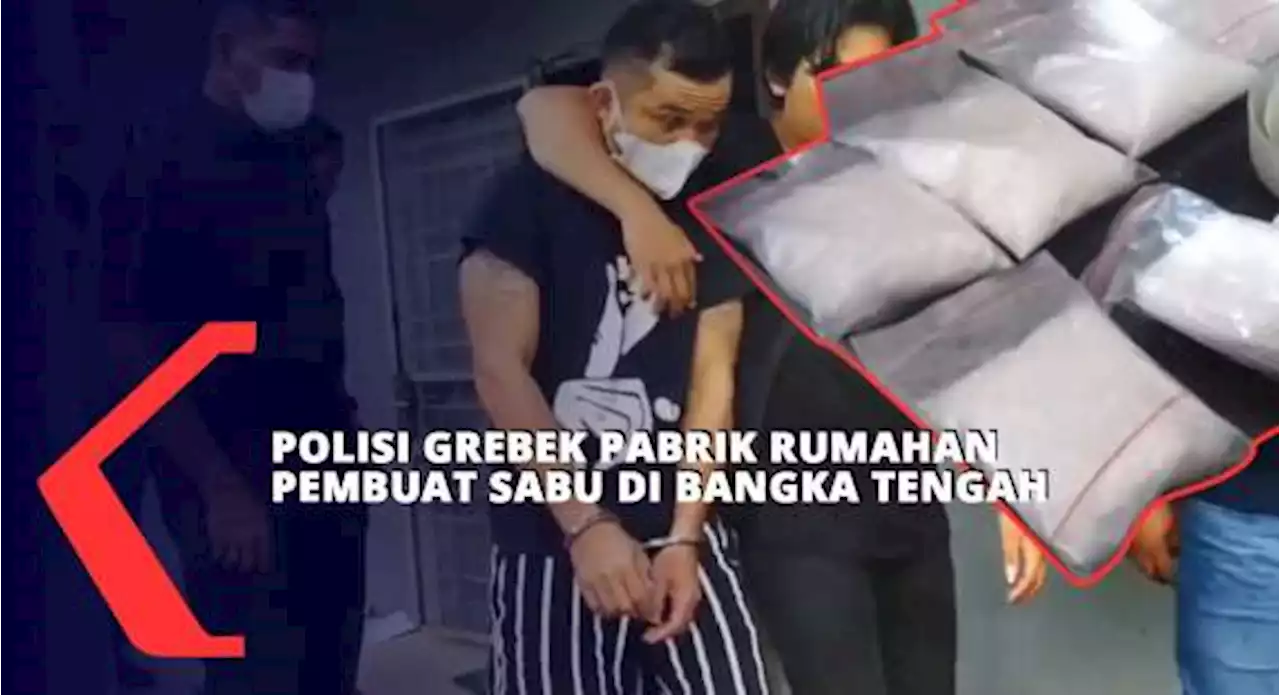 Pabrik Rumahan Pembuat Sabu di Bangka Tengah Digerebek Petugas