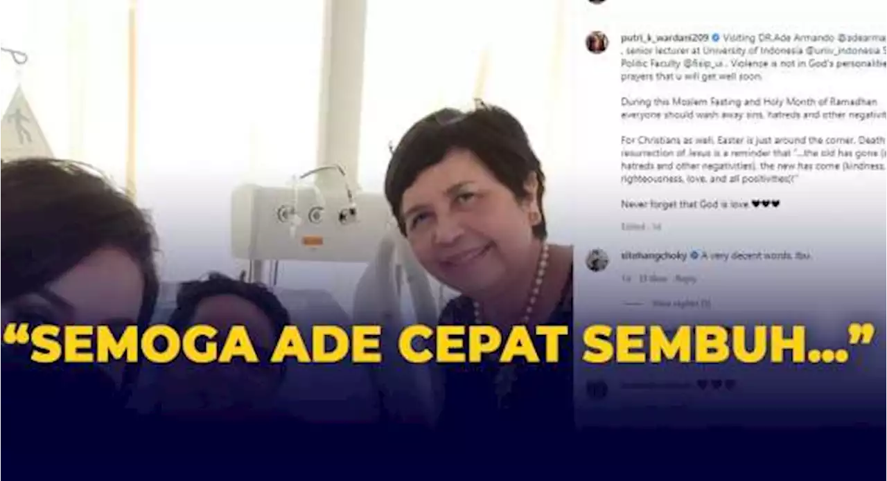 Potret Anggota Wantimpres Jenguk Ade Armando di Rumah Sakit