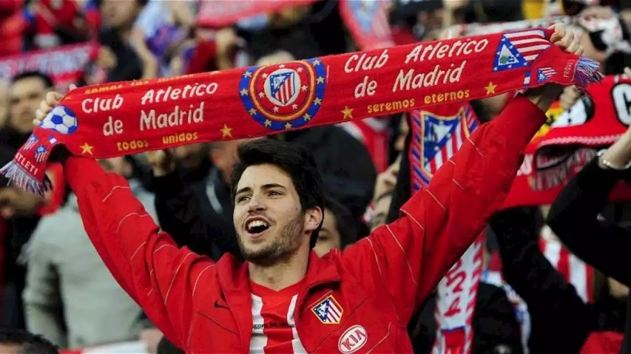 Los hinchas del Atlético de Madrid silbaron el himno de la Champions League