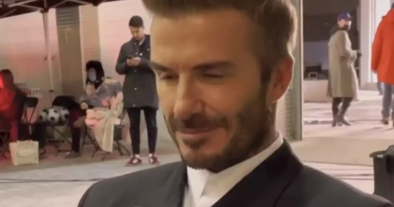 David Beckham jokes he's 'putting his feet up' after son Brooklyn's £3m wedding