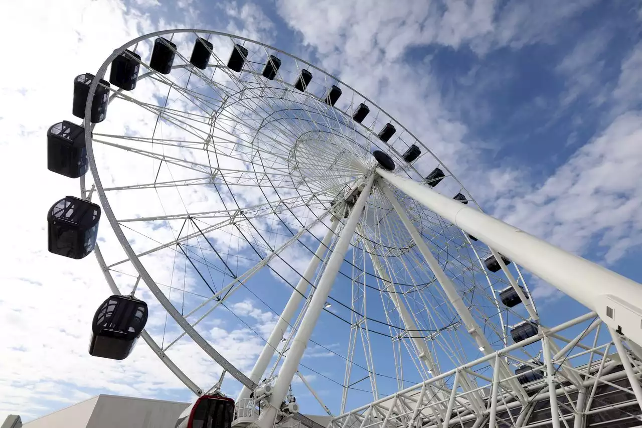 N.J. mega-mall’s observation wheel is open and we got a peek at 300 feet