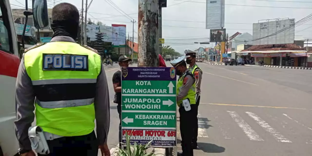 3 Titik di Karanganyar Ini Dipasangi Rambu Biar Pemudik Nggak Keblasuk