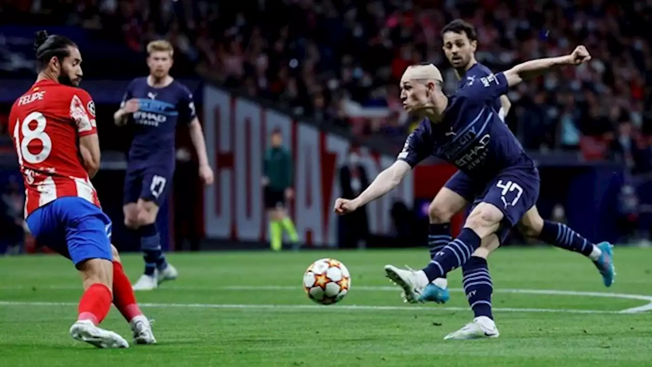 Manchester City sostuvo la ventaja ante Atlético Madrid y se clasificó a las semifinales de la Champions League