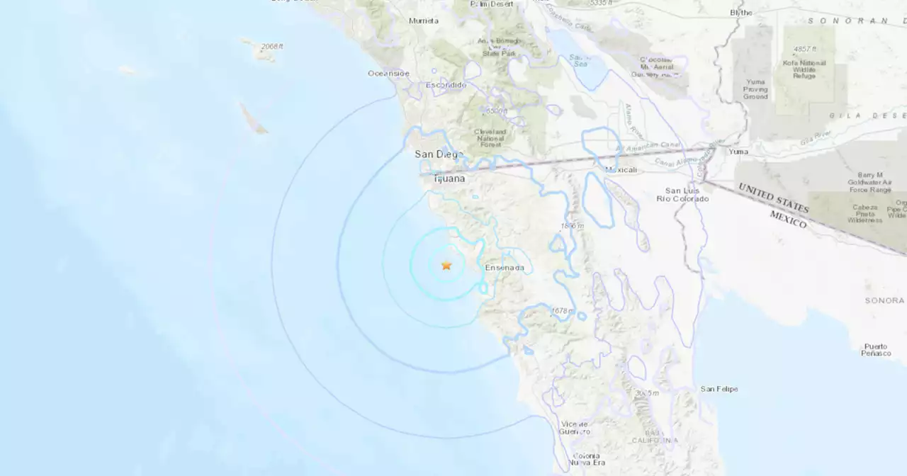 4.6 magnitude earthquake reported south of the border