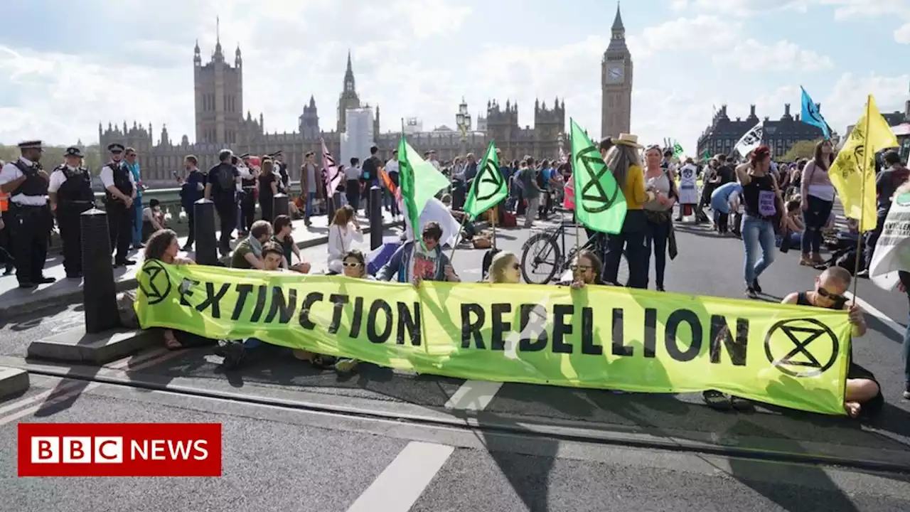 Extinction Rebellion: Activists block four London bridges