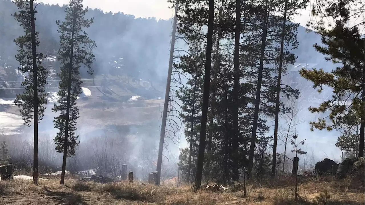 Crews Quickly Attack Snowy Fire Burning Near Conifer