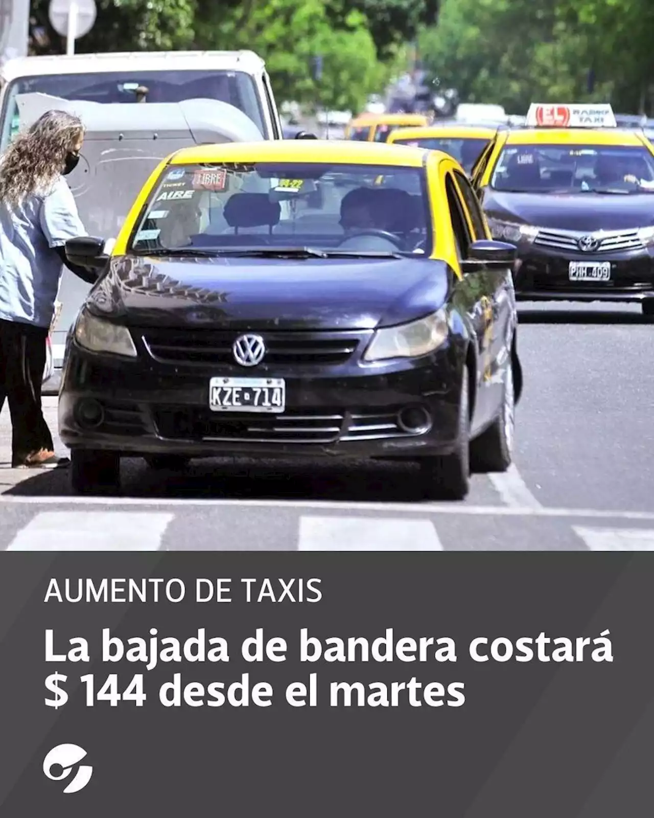 La pusieron fecha al aumento de taxis: la bajada de bandera costará $ 144 desde el martes