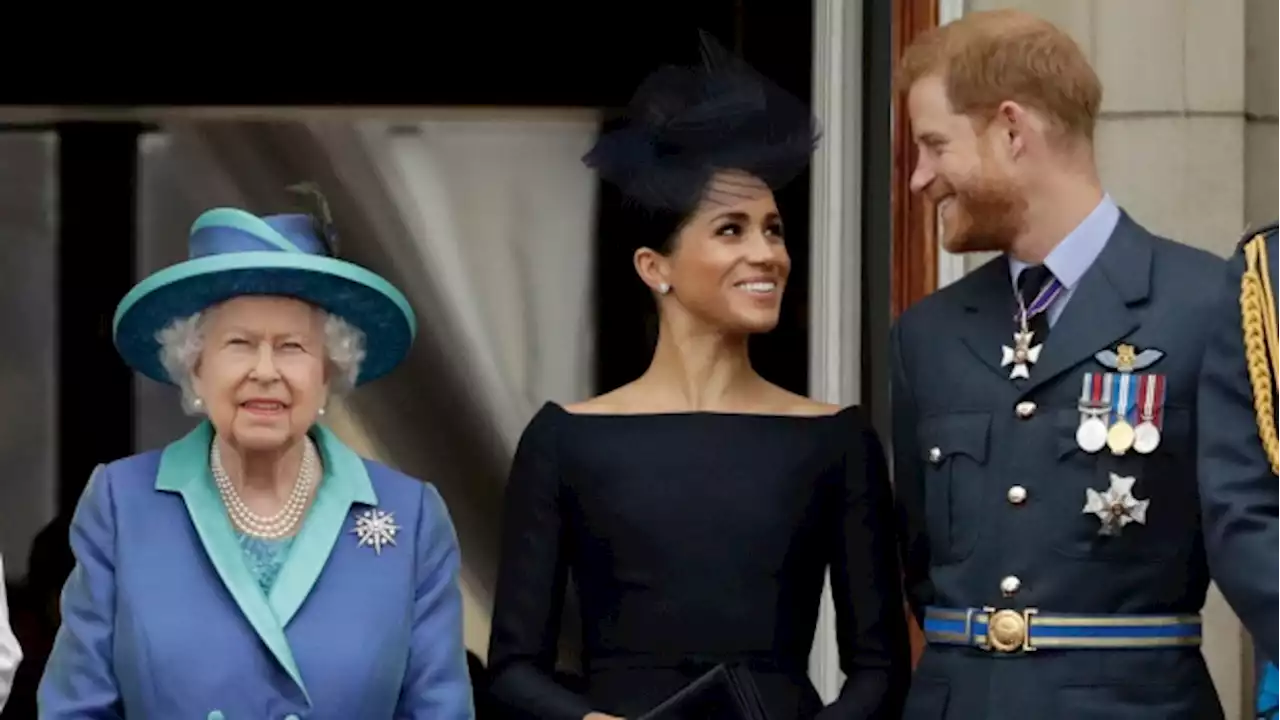 Prince Harry and Meghan visit Queen Elizabeth II