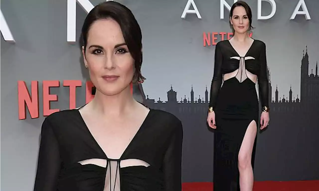 Michelle Dockery looks chic at Anatomy of a Scandal premiere