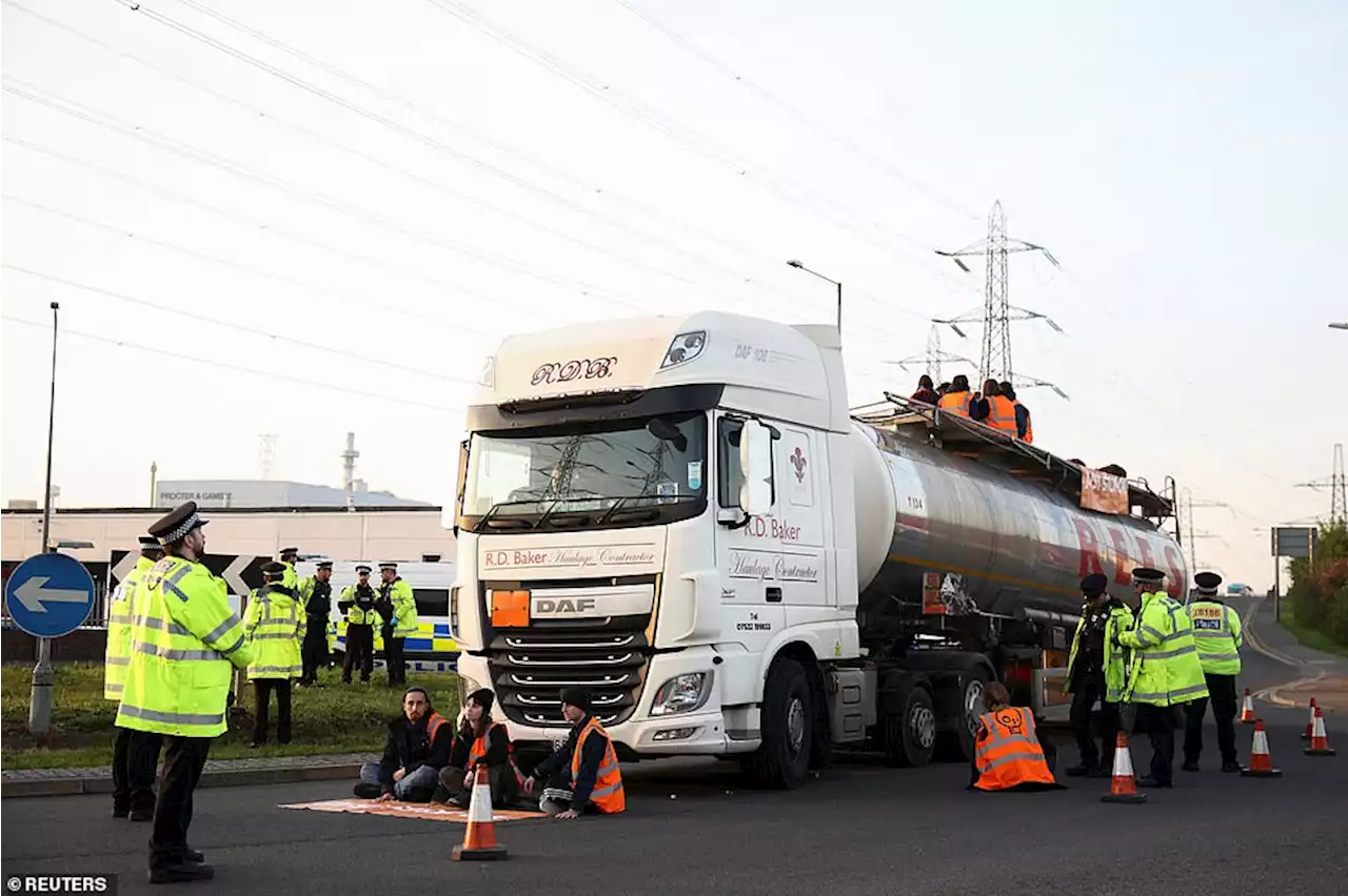 Just Stop Oil in fresh protests on oil sites in Essex and Birmingham