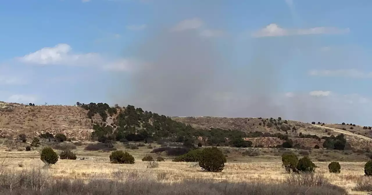 Grass fire continues to burn on Fort Carson training range