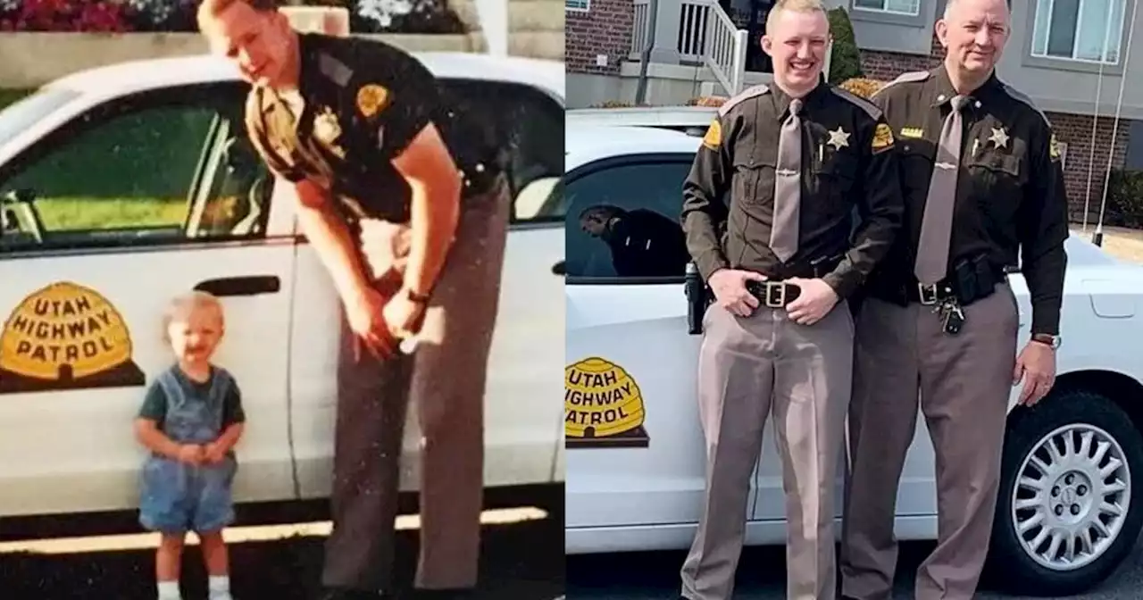 Like father, like son; UHP trooper follows in dad's footsteps