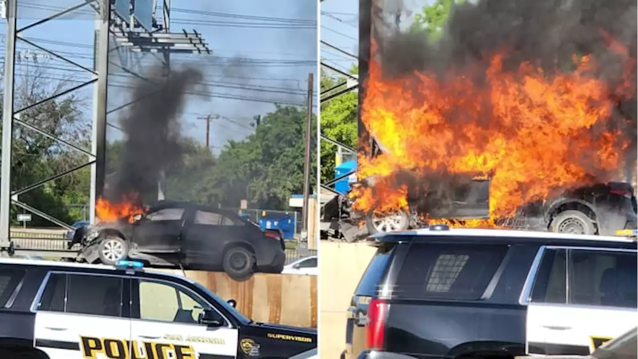 Authorities ID driver killed in fiery crash caused by 18-wheeler blowout on I-10 on Northwest Side