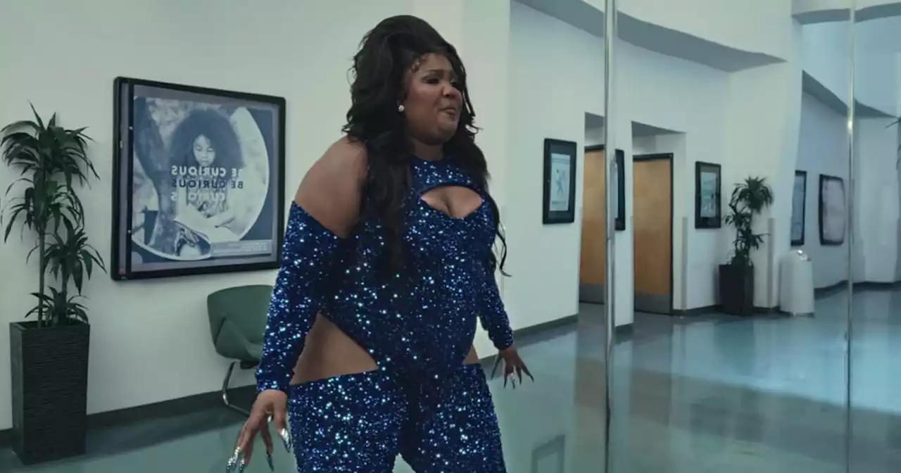 Lizzo Sparkles in a Sequined Cutout Bodysuit in 'About Damn Time'