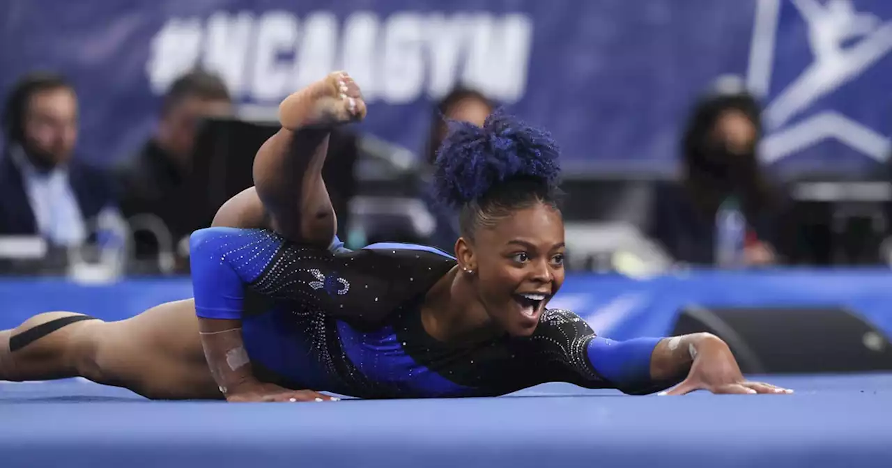 Watch Trinity Thomas Clinch the All-Around NCAA Title With a Perfect 10 Floor Routine