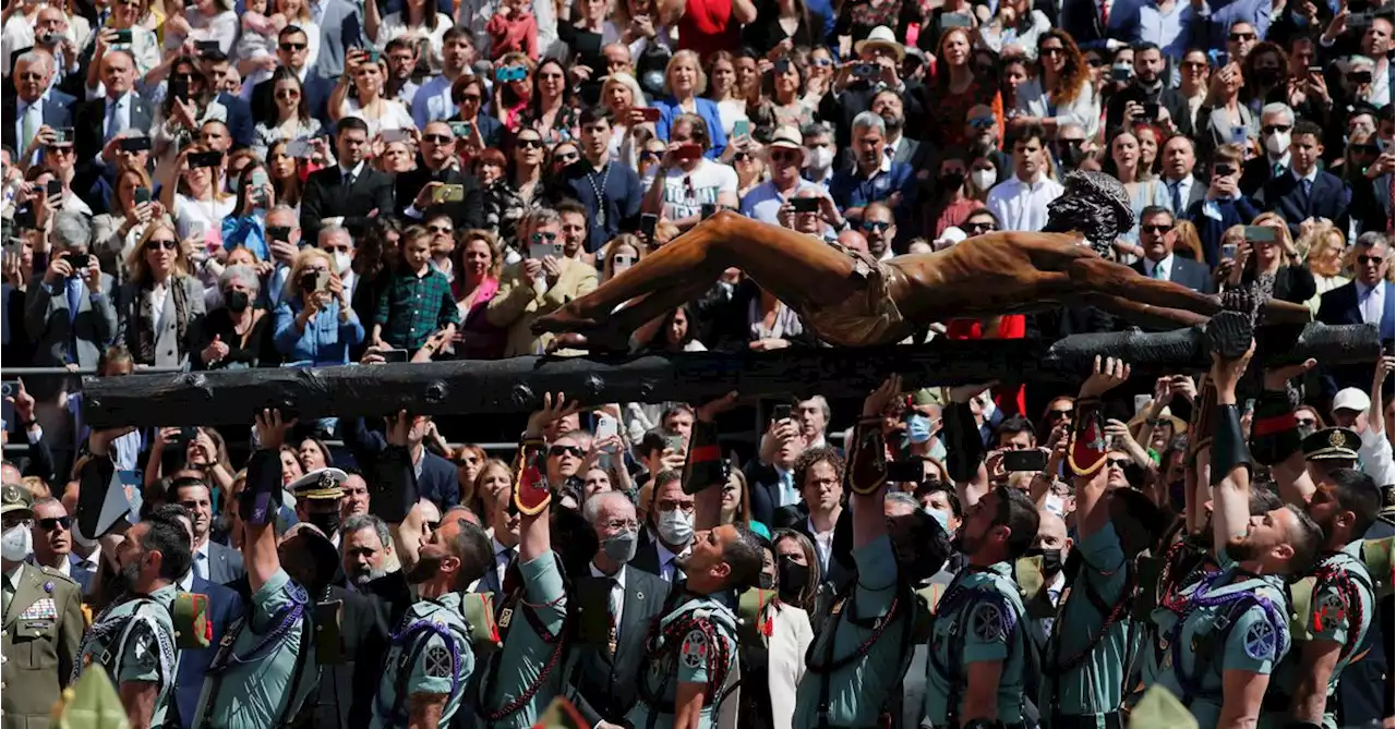 Crowds throng Seville as curb-free Easter processions return to Spain