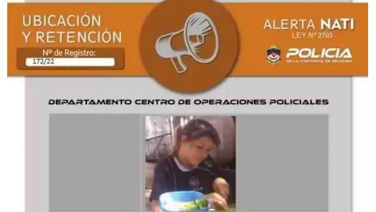 Buscan a una nena de 11 años que desapareció en Neuquén