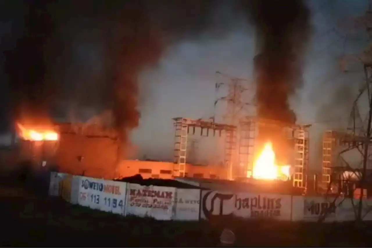 WATCH: Eldorado Park substation gutted by fire - several areas plunged into darkness