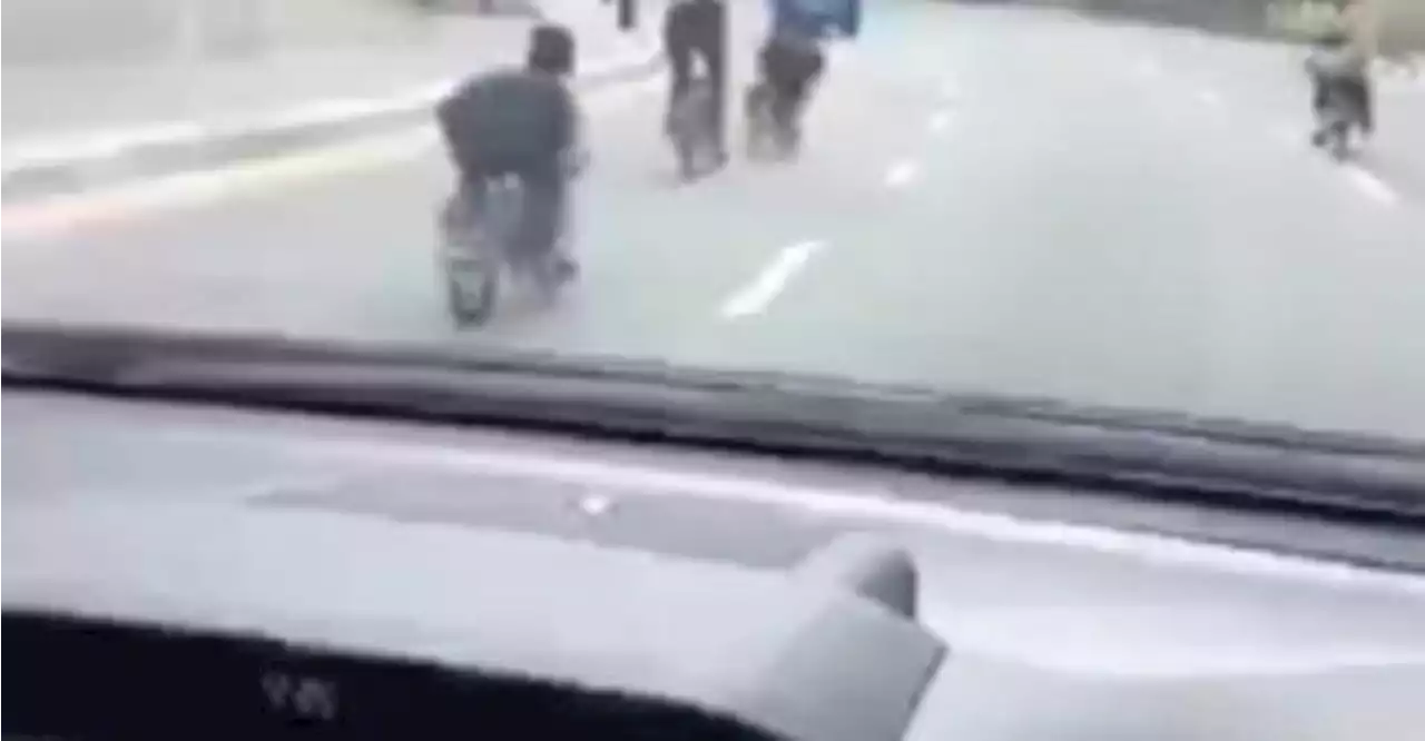 Viral video of riding modified bicycles dangerously is old clip: Cops