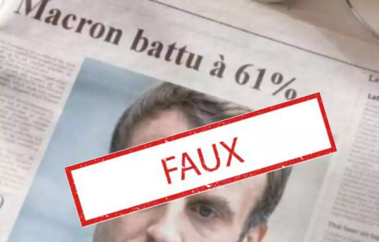 Emmanuel Macron « battu à 61 % » ? Gare au fake !