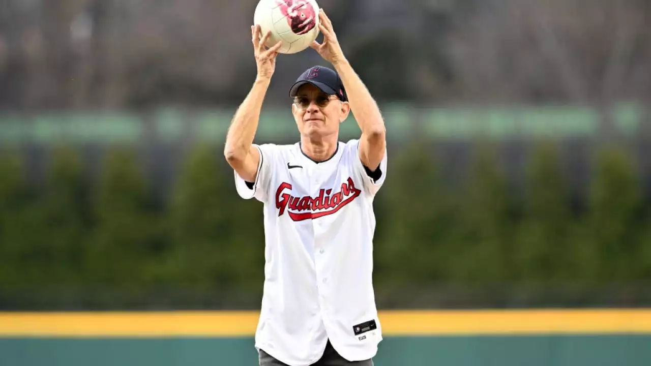 Tom Hanks' Reunion With Wilson Goes Awry at Cleveland Guardians Game