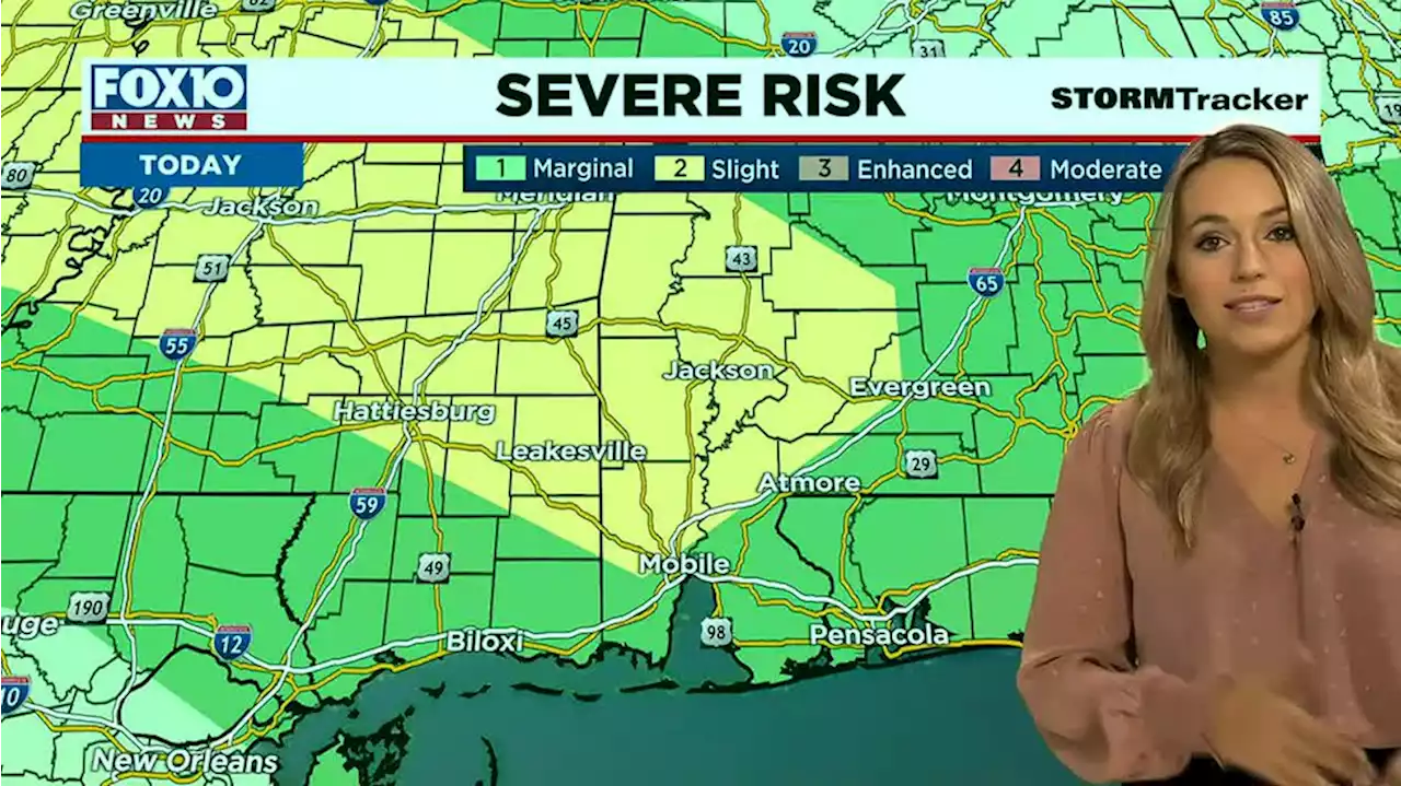 Potential for severe thunderstorms