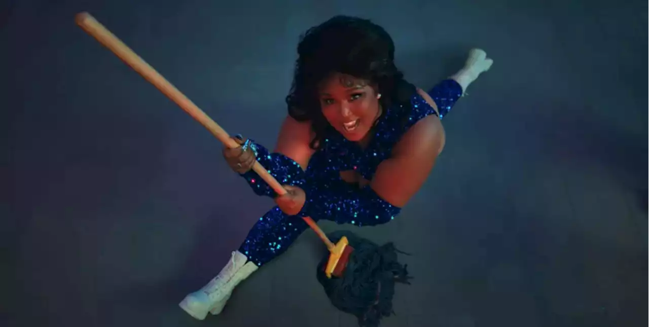 Lizzo Celebrates in a Sequined Jumpsuit for 'About Damn Time' Music Video