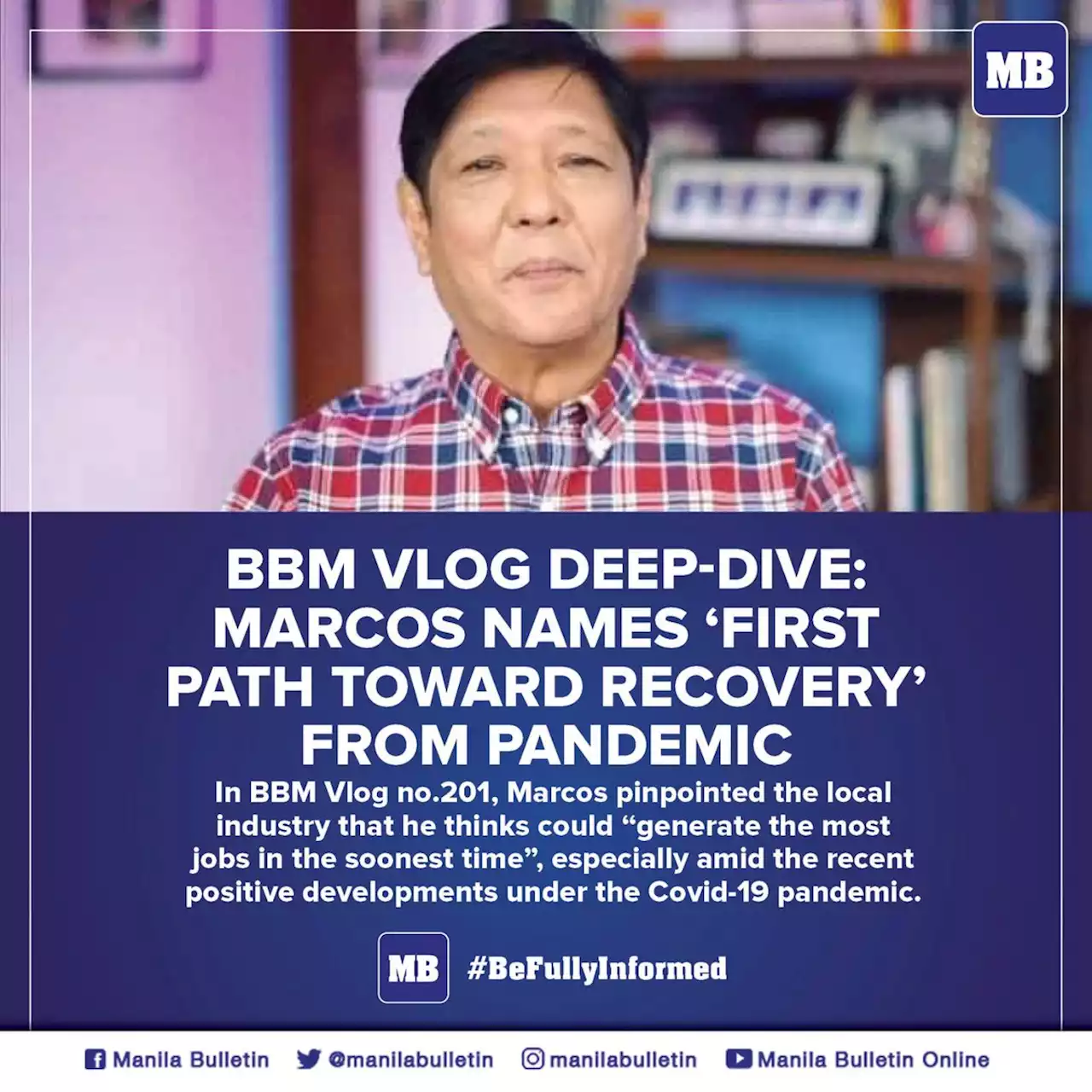 BBM Vlog deep-dive: Marcos names 'first path toward recovery' from pandemic