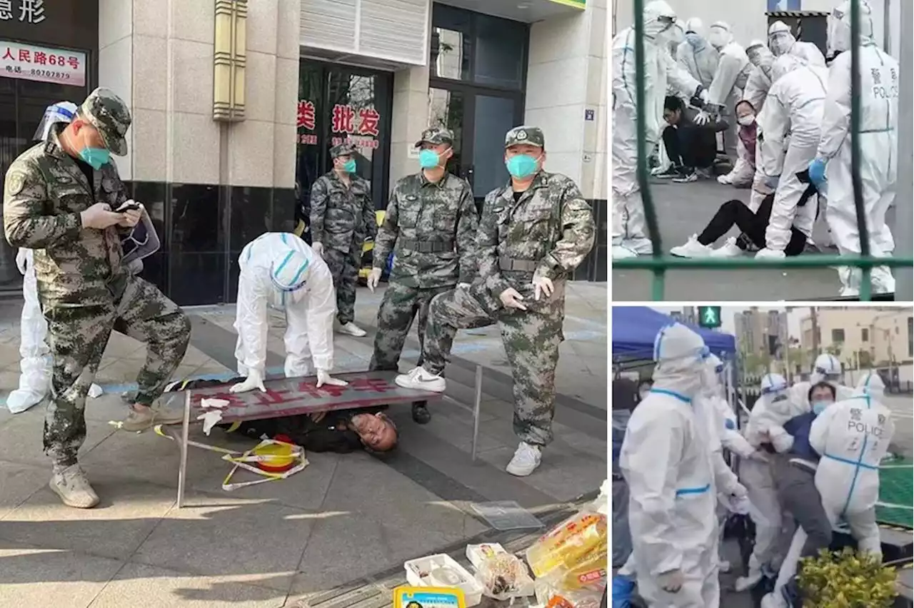 Shanghai cops in hazmat suits clash with citizens over COVID lockdowns