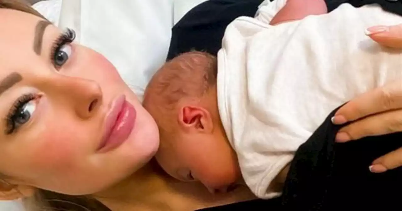 Chloe Crowhurst says being mum is 'most incredible feeling' as she cradles baby