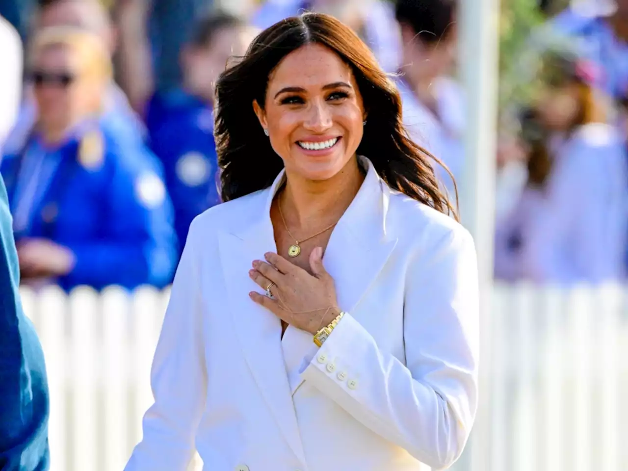 Meghan Markle Looks Radiant in a White Power Suit at Prince Harry’s Side For the Netherlands Invictus Games