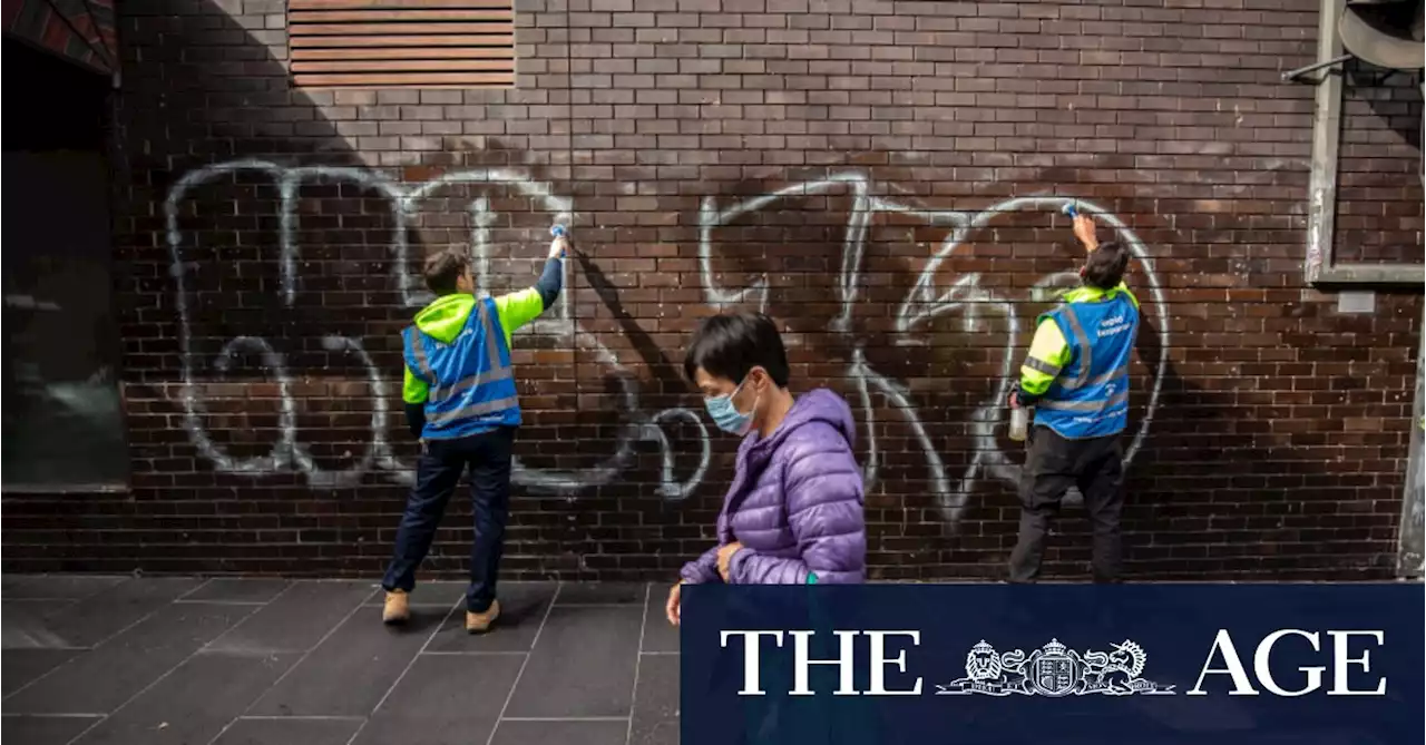 Melbourne battles mounting rubbish and tagging on city streets