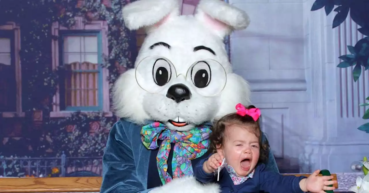 Photos of kids who are scared of the Easter Bunny are sad and hilarious