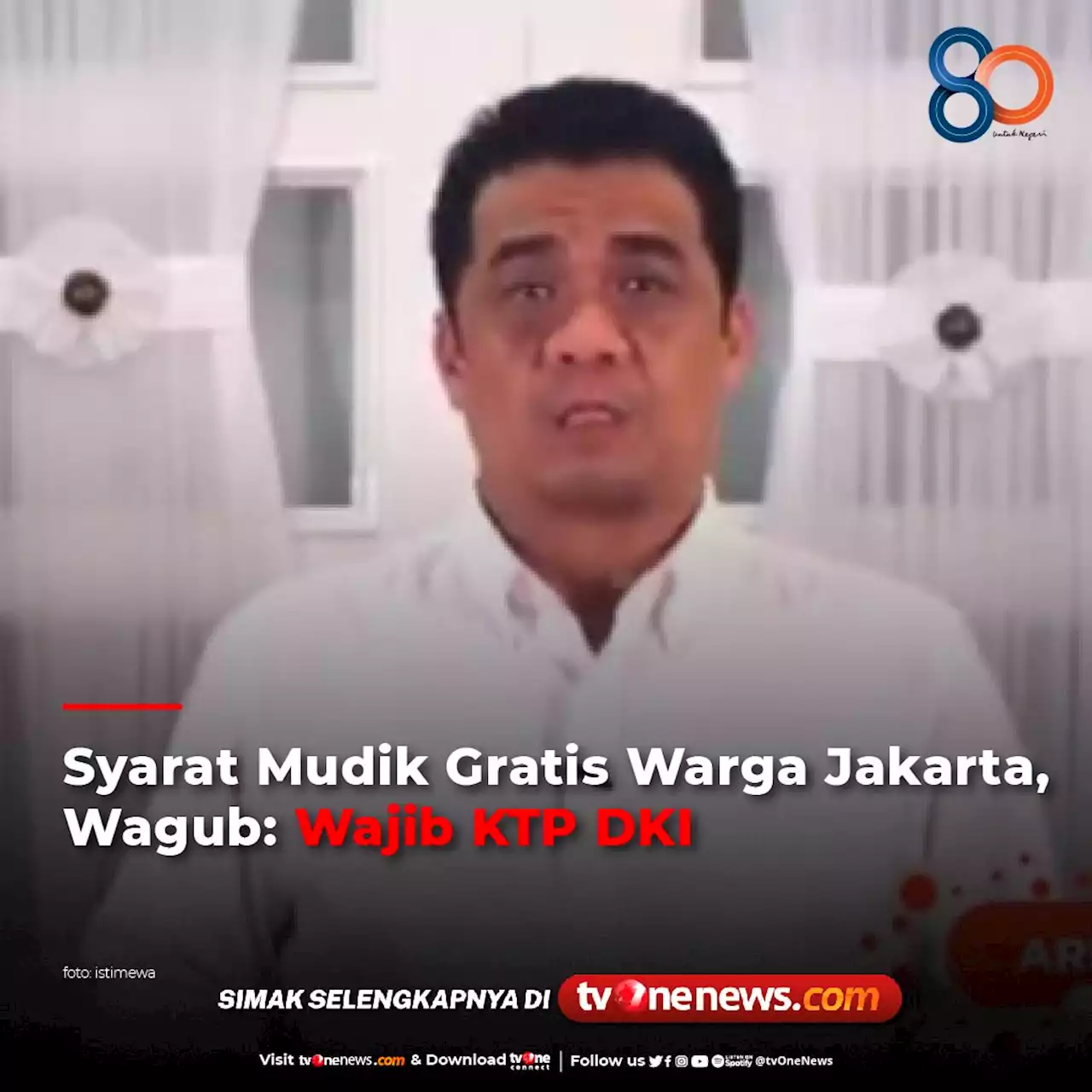 Syarat Mudik Gratis Warga Jakarta, Wagub: Wajib KTP DKI