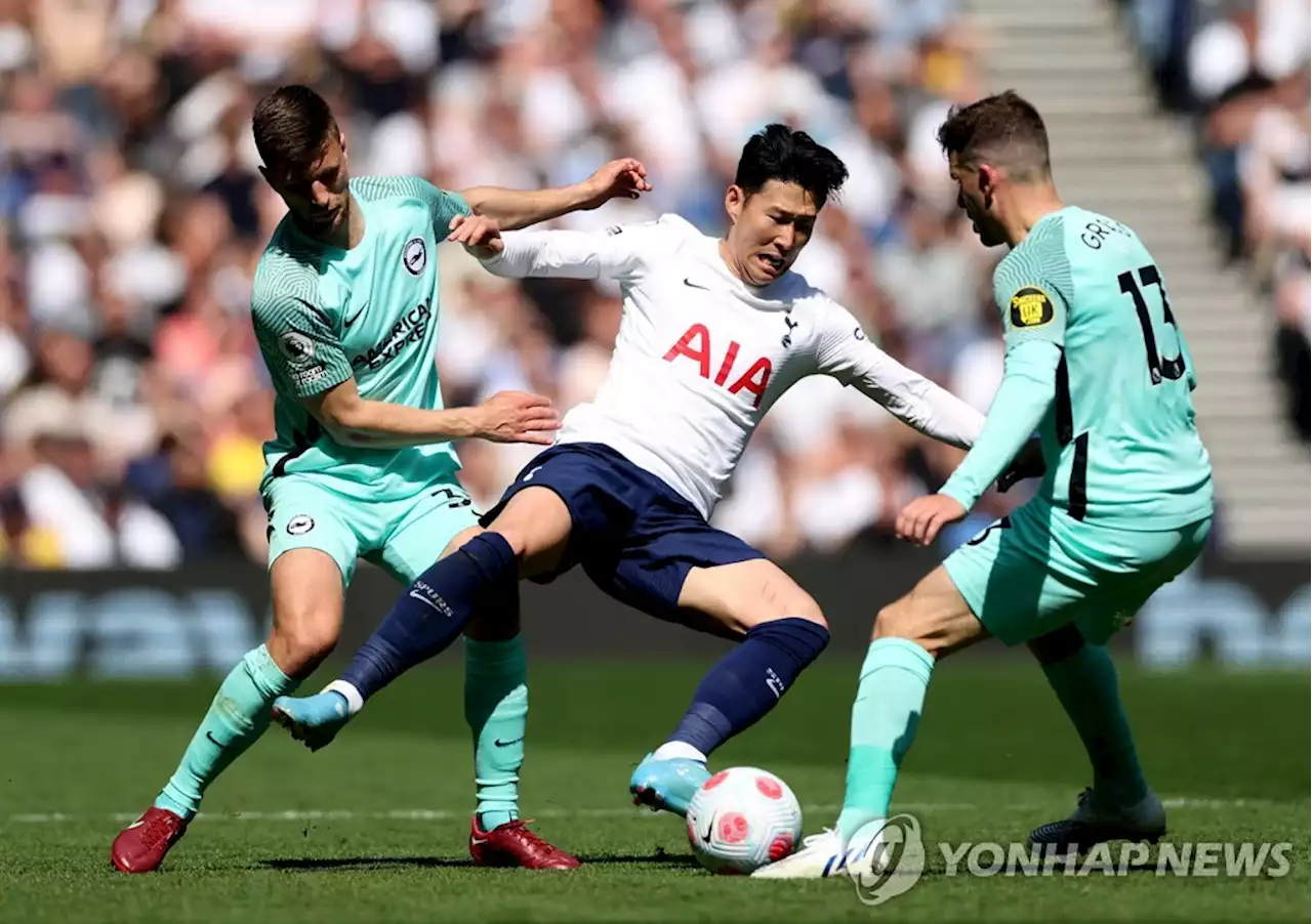 '손흥민 침묵' 토트넘, 브라이턴에 0-1 패배…4연승 중단 | 연합뉴스