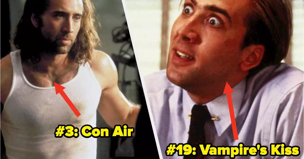 24 Most Iconic Nicolas Cage Movies, Ranked