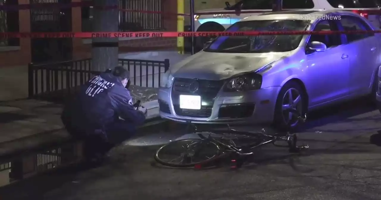 Bicyclist critically injured after hit by car on city's Near West Side