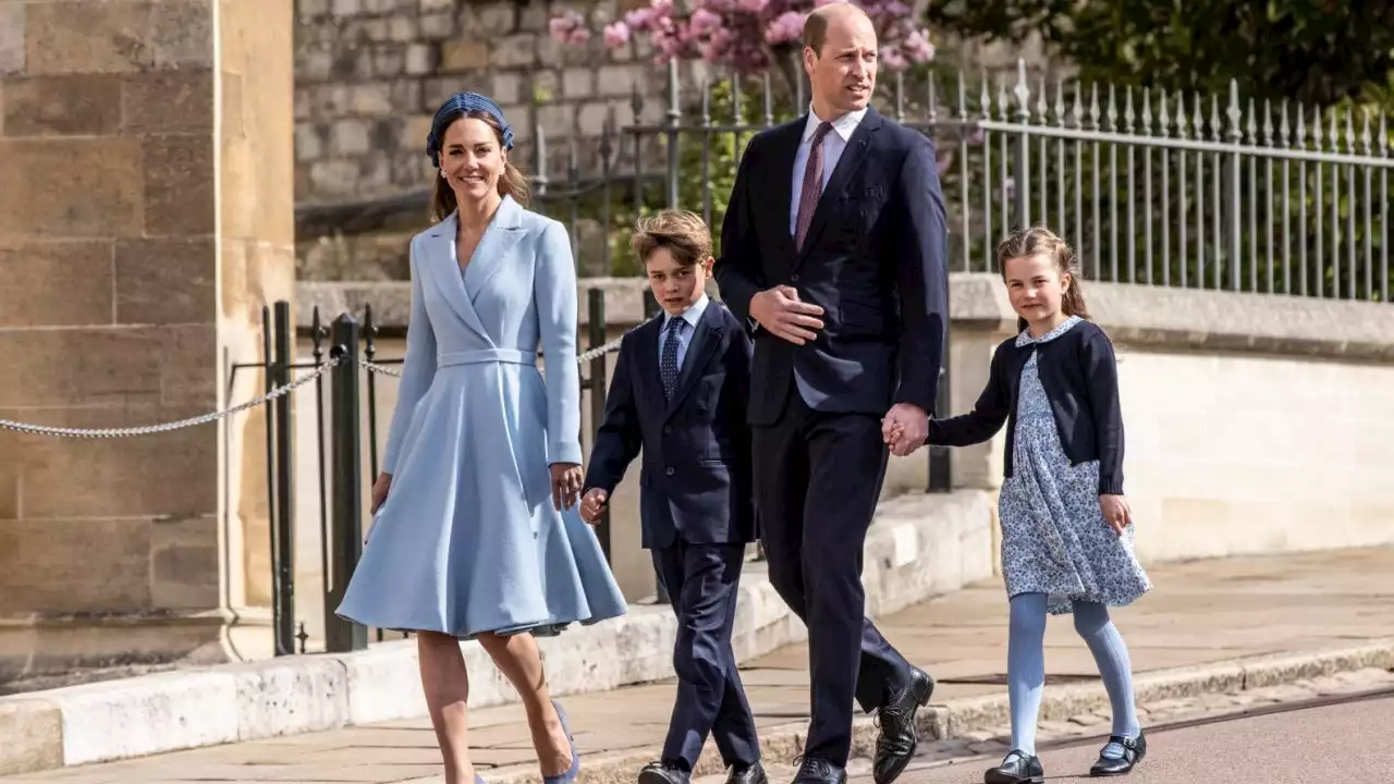 Prince George and Princess Charlotte Make Easter Service Debut