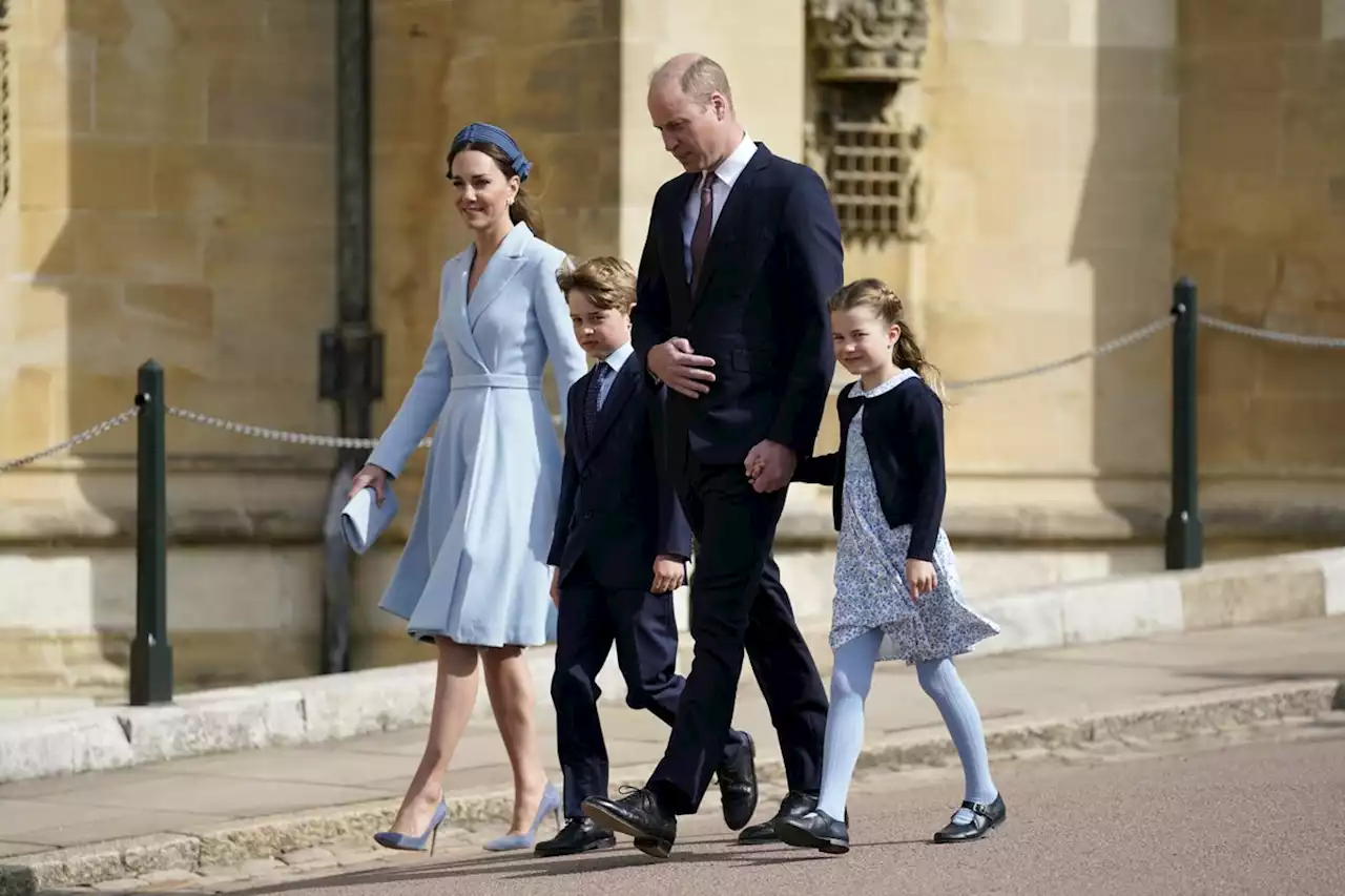 William and Kate lead royals at Easter Sunday service as Queen misses out