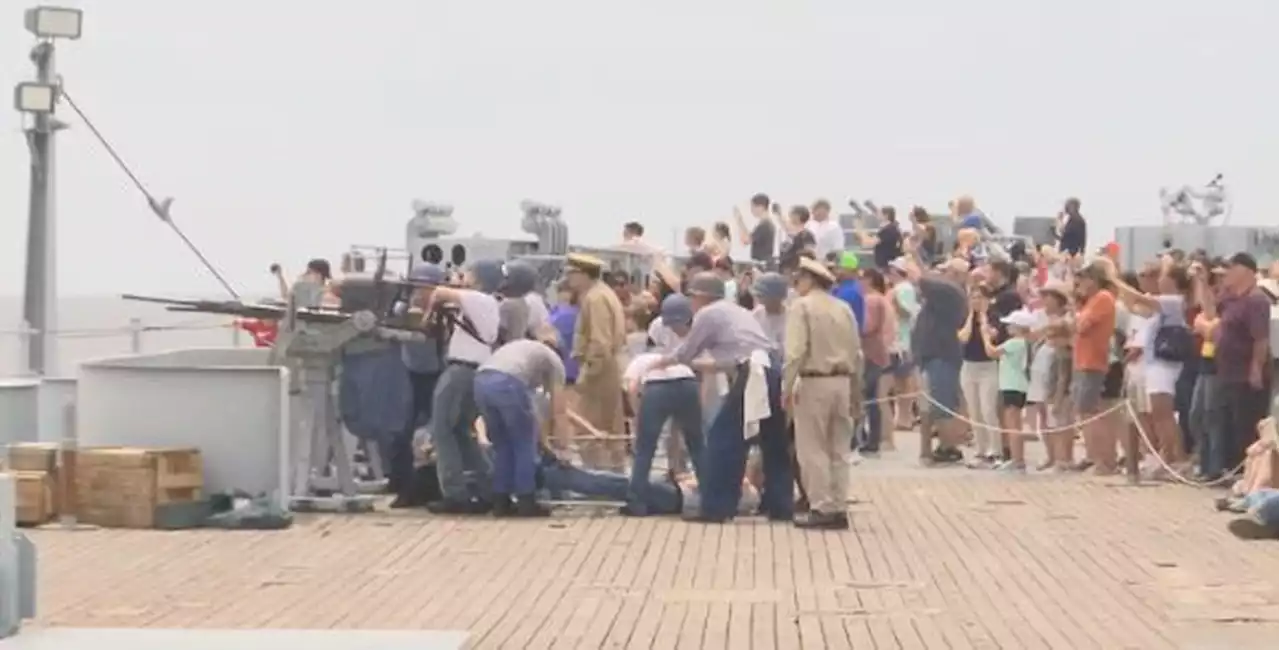 USS Alabama Living History Crew brings WWII battle to life aboard Battleship