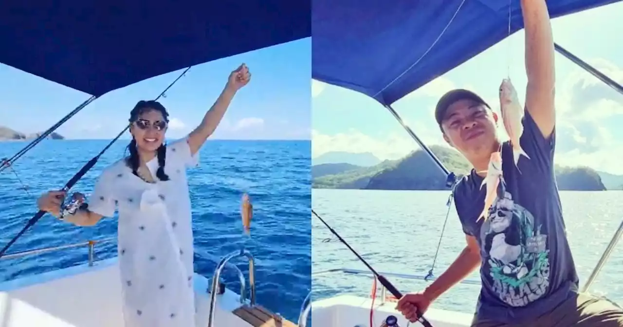 Chito and Neri Miranda overjoyed to catch fish on their yacht: 'Feeling mo nilibre ka ni God'