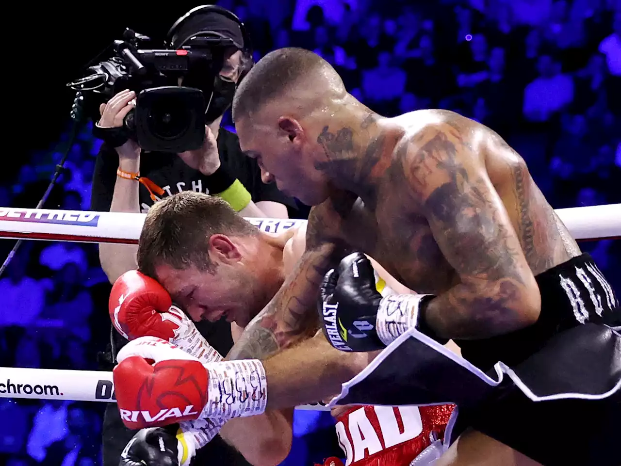 Conor Benn crushes Chris van Heerden in second round