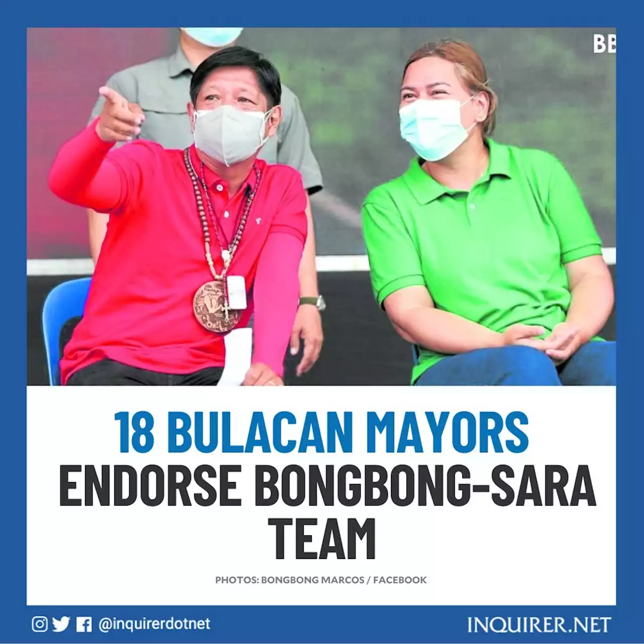 18 Bulacan mayors endorse Bongbong-Sara team