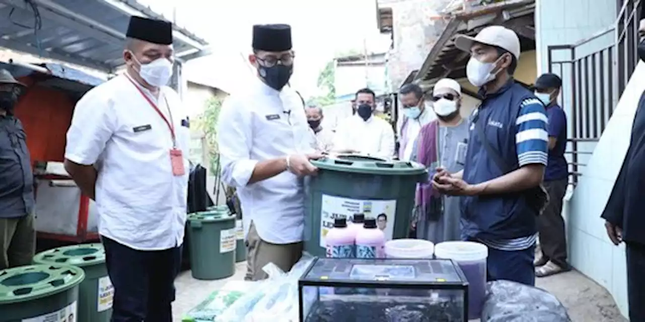 Program Wirausaha Praktis, Sandiaga Bagi-Bagi Bibit Lele dan Sayuran di Jaktim | merdeka.com