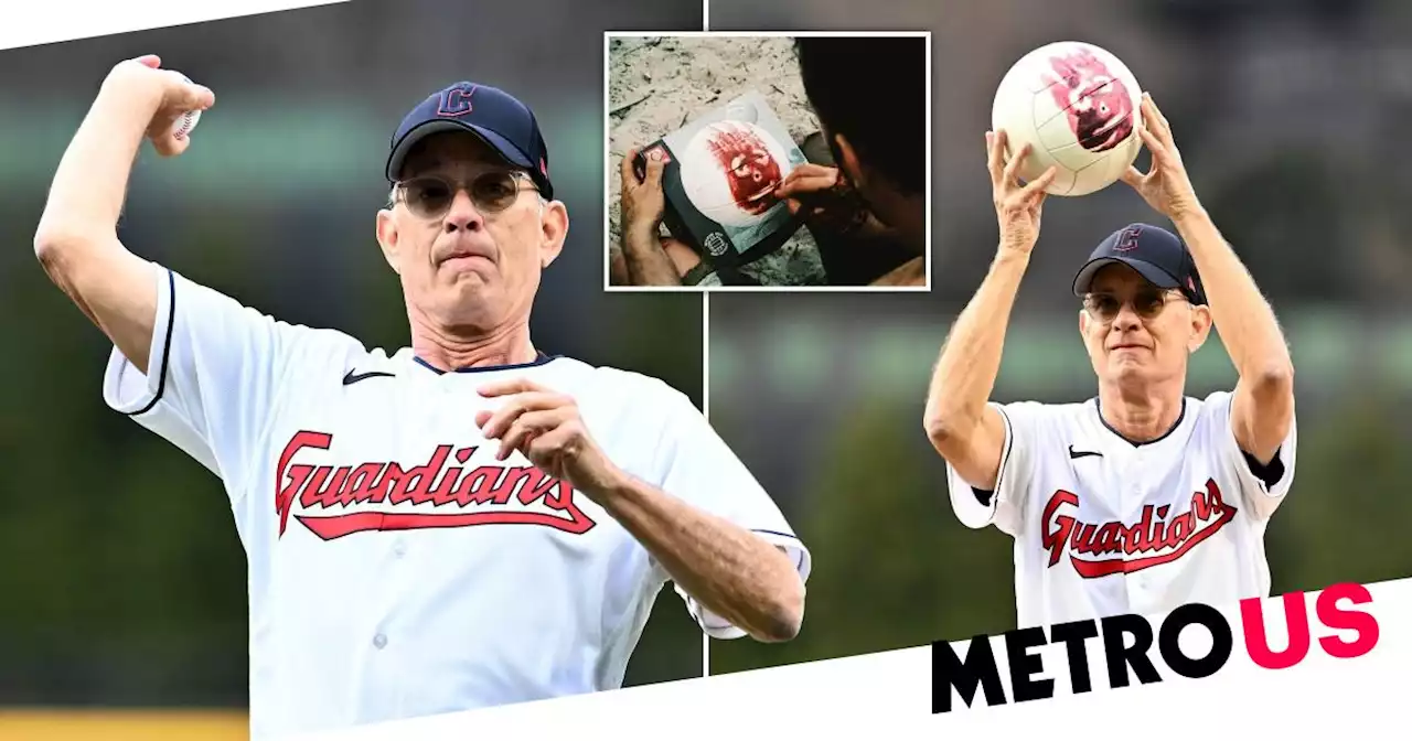 Tom Hanks reunited with special Cast Away co-star Wilson during baseball game